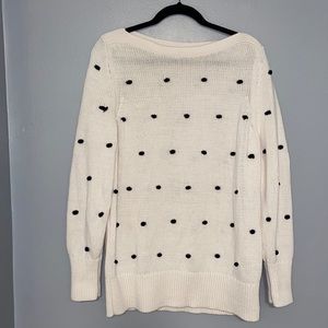 Black and White polka dot sweater